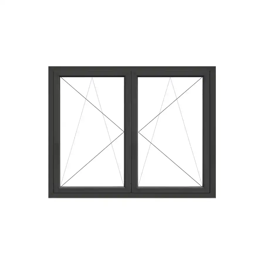 uPVC Window Tilt and Turn 1490 x 1190 Colour Frame