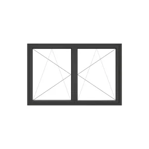 uPVC Window Tilt and Turn 1790 x 1190 Colour Frame Single Glazed