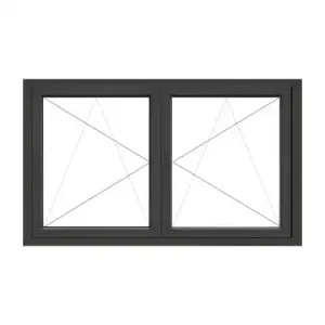 uPVC Window Tilt and Turn 1490 x 890 Colour Frame