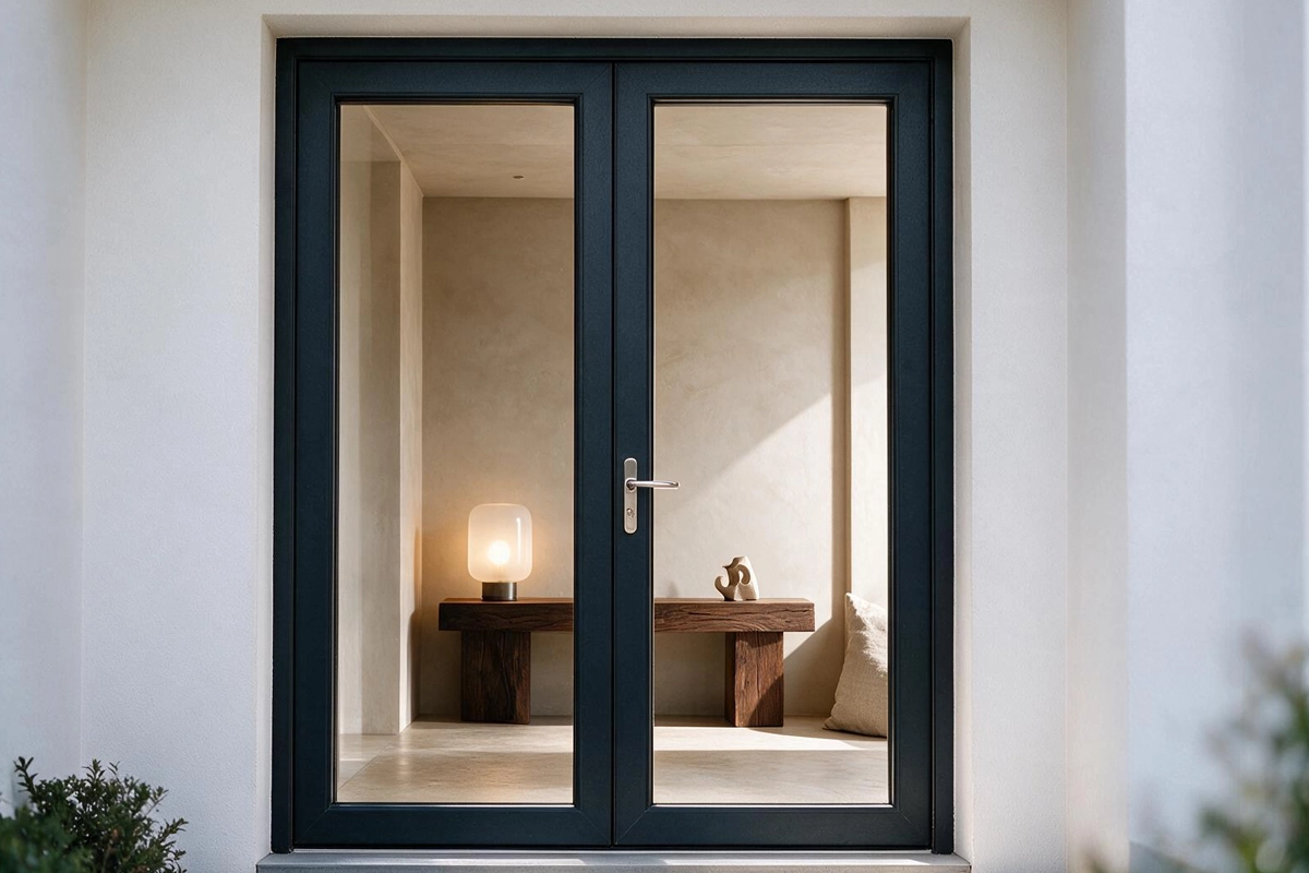 uPVC double doors manufactured in Johannesburg
