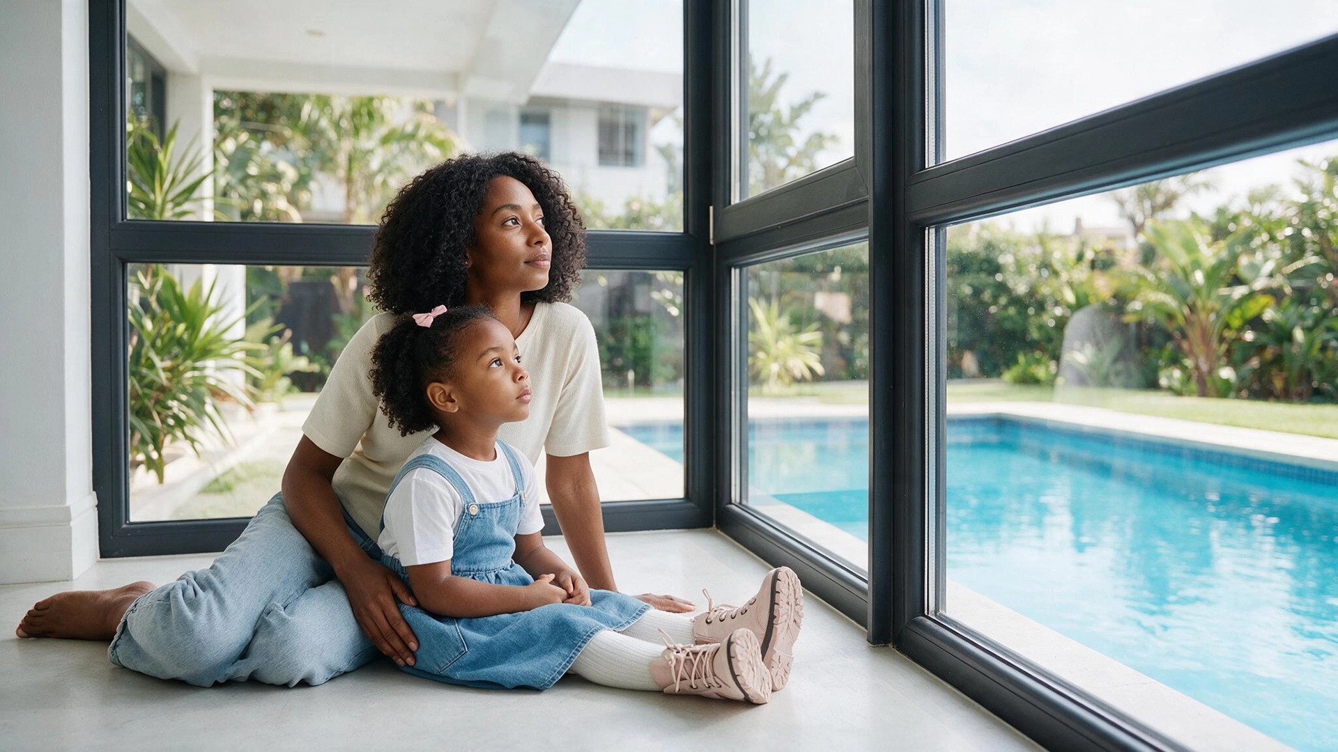 Modern home with energy-efficient uPVC windows in South Africa