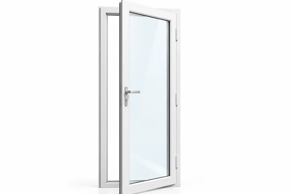 Single hinged uPVC door available in the UltraLine range