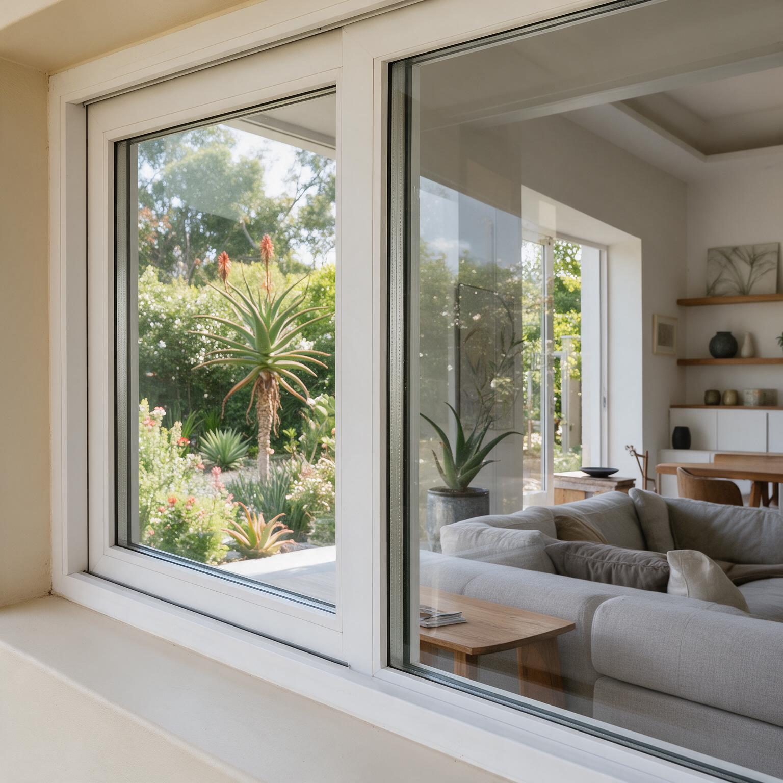 Double glazed uPVC windows in a Gauteng home