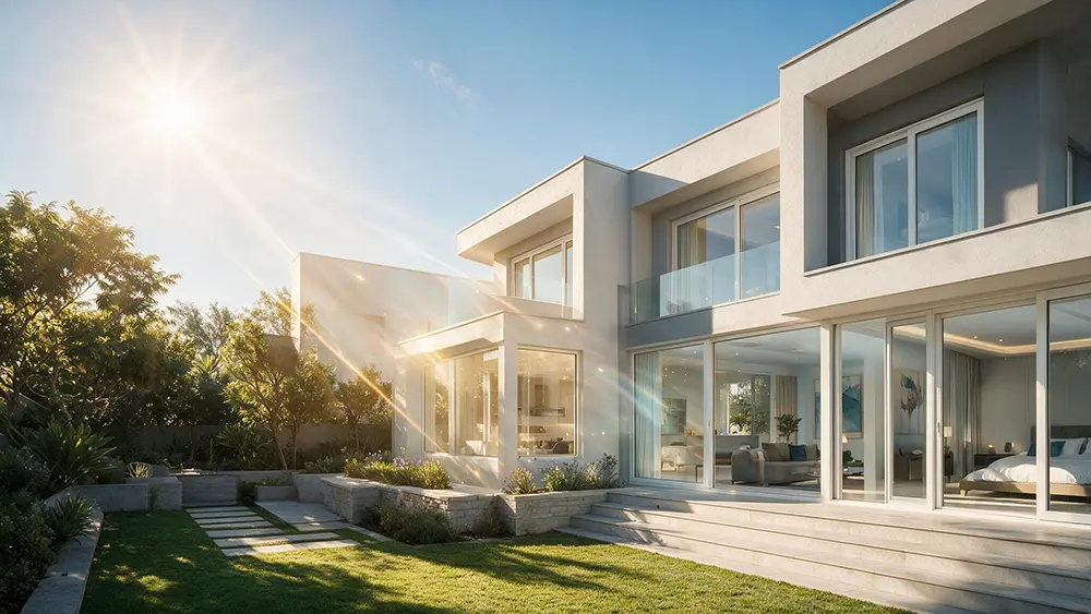 Energy-efficient uPVC windows on a modern Johannesburg home
