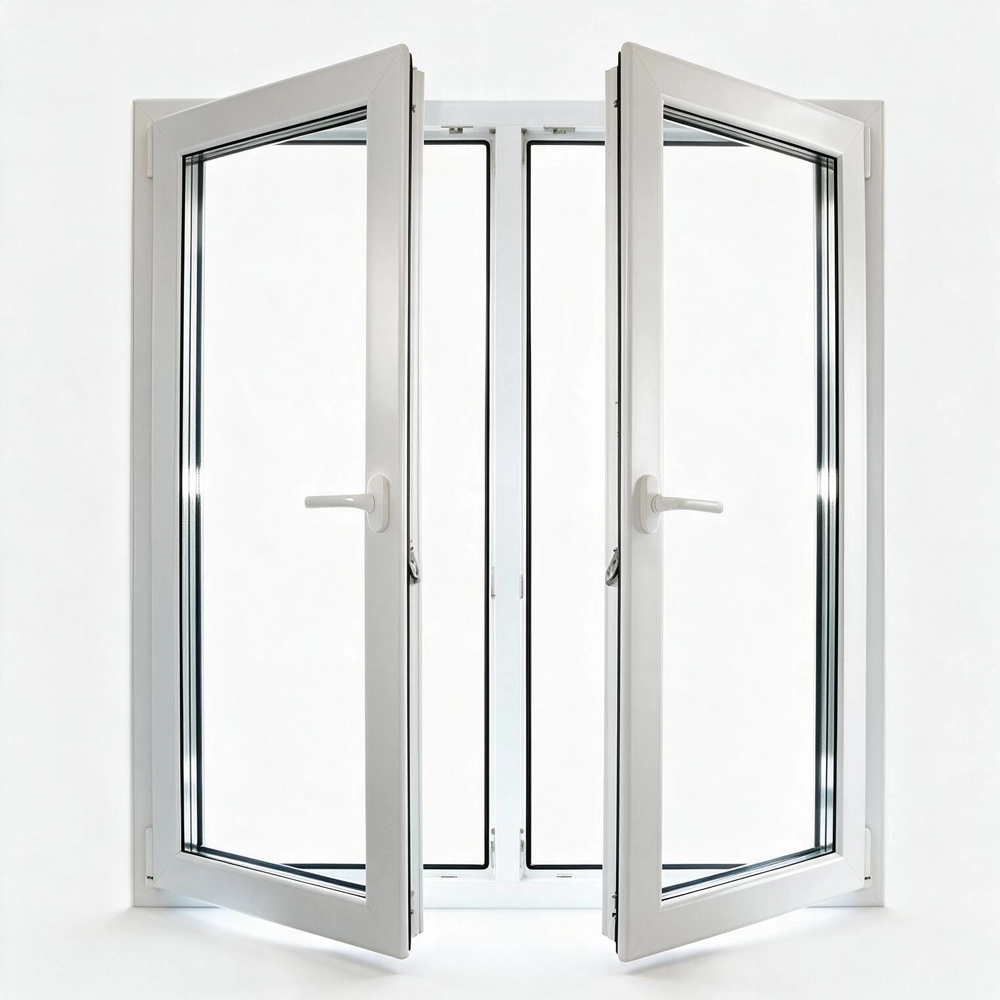 Side hung uPVC window manufactured in Johannesburg