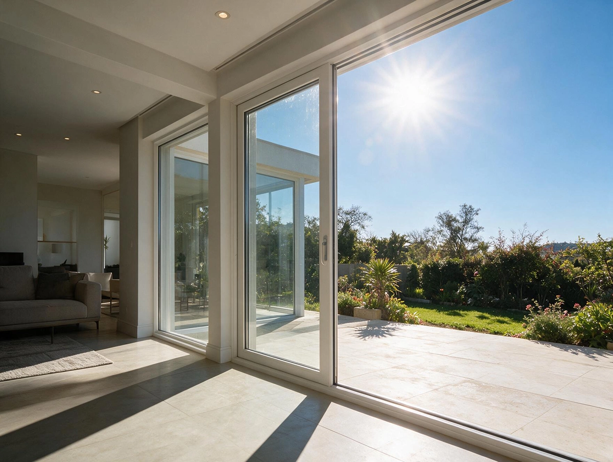 uPVC windows in a South African home exposed to strong sunlight