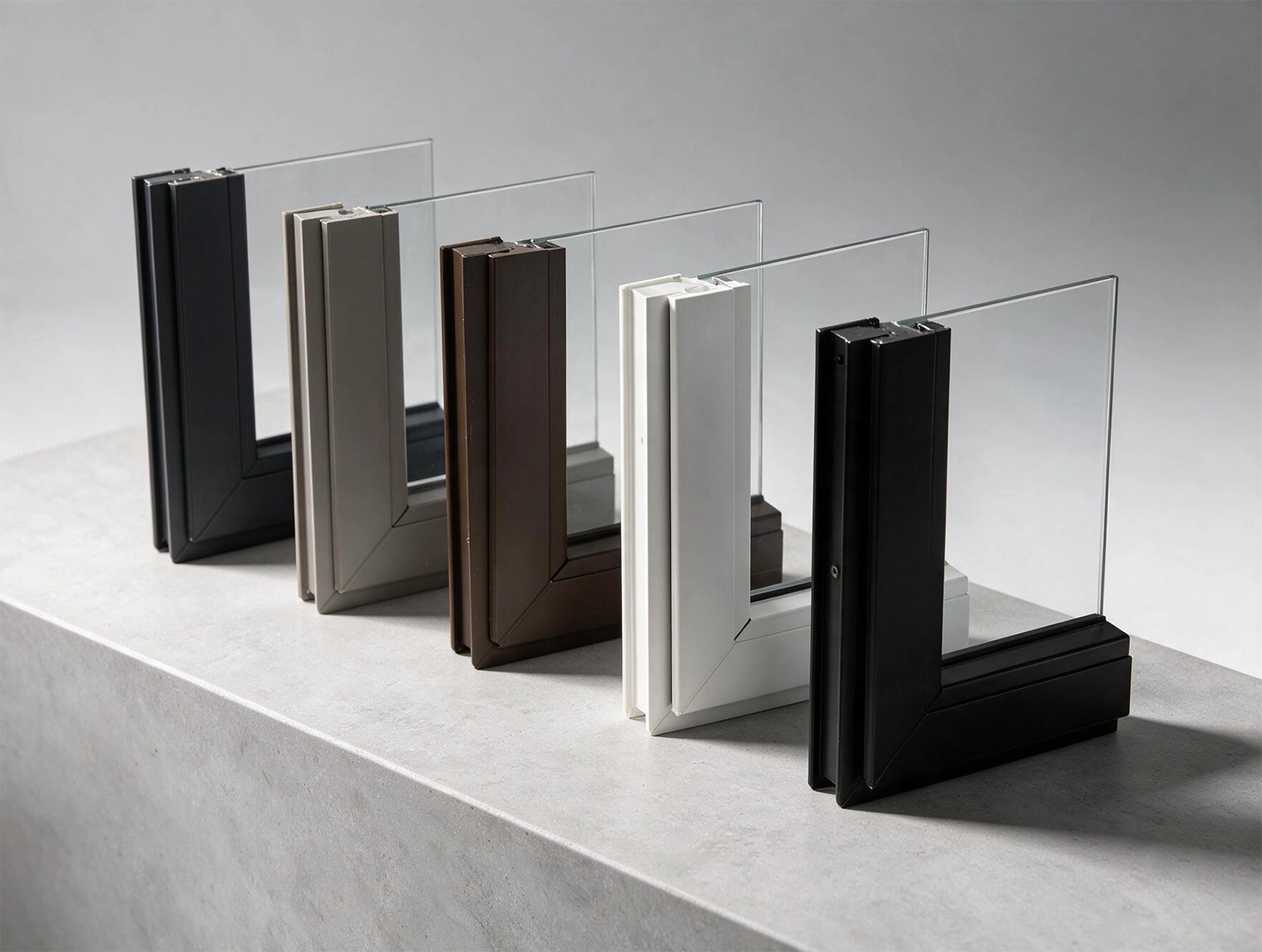 uPVC window frame colour options available in Johannesburg